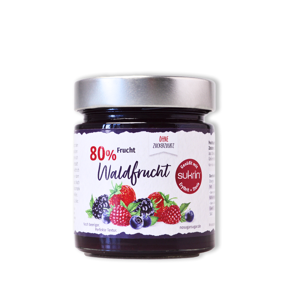 Waldbeer Fruchtaufstrich mit Erythrit & Stevia 225 g