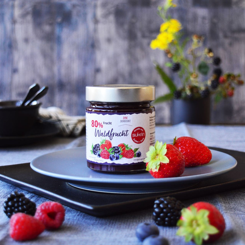 Waldbeer Fruchtaufstrich mit Erythrit & Stevia 225 g