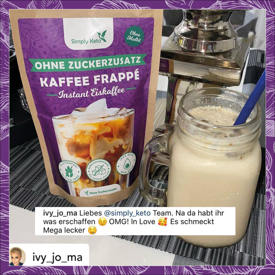 Lower-Carb* Frappé | Eiskaffee Pulver