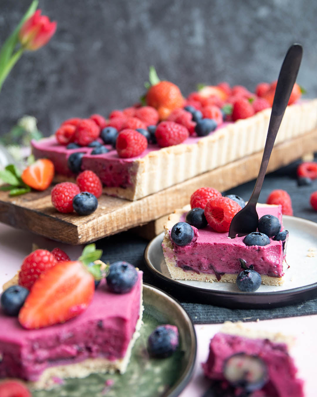 Low-Carb & Keto Waldbeer-Tarte