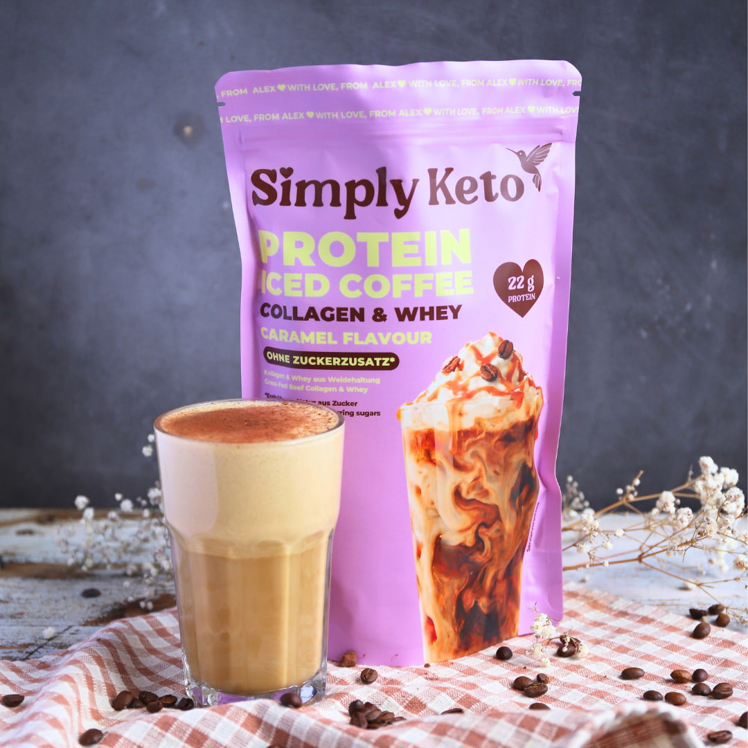 Lower-Carb* Protein Eiskaffee | Karamell