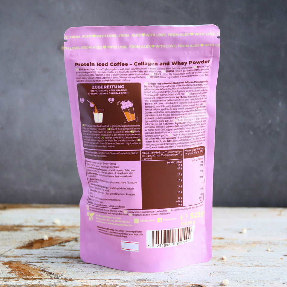 Lower-Carb* Protein Eiskaffee | Karamell