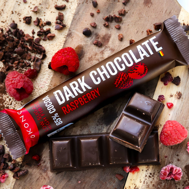 Dark Chocolate Raspberry Schokoriegel