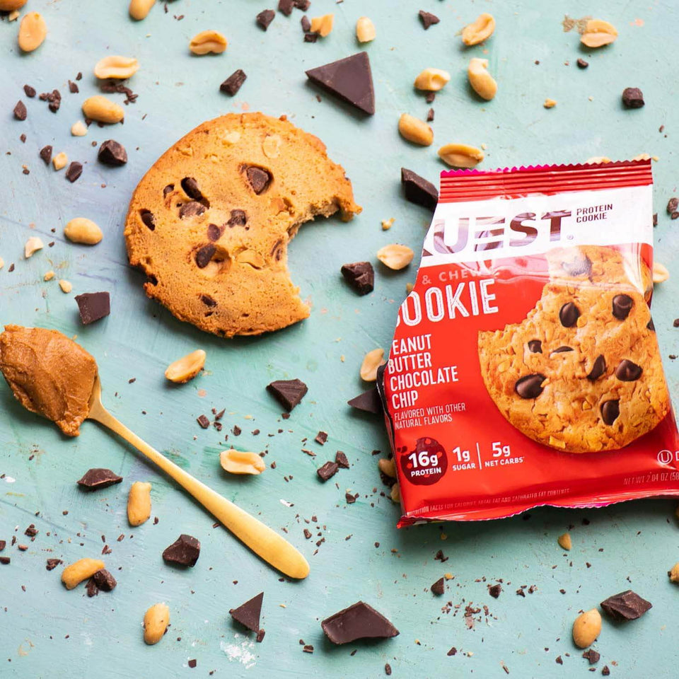 Peanut Butter Chocolate Chip Protein Cookie | Maxipack mit 12 Stück