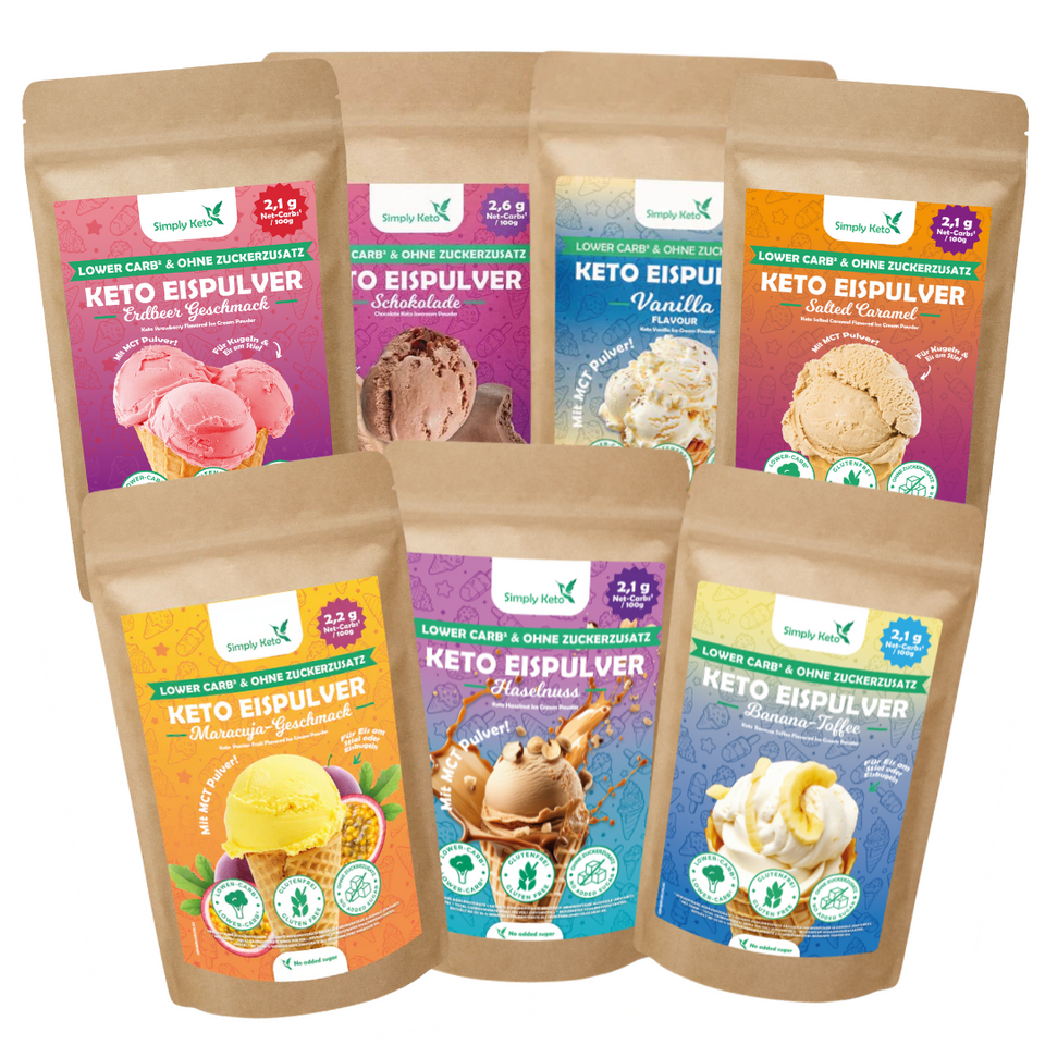 Lower-Carb* & Keto Eis-Mix Probier-Set