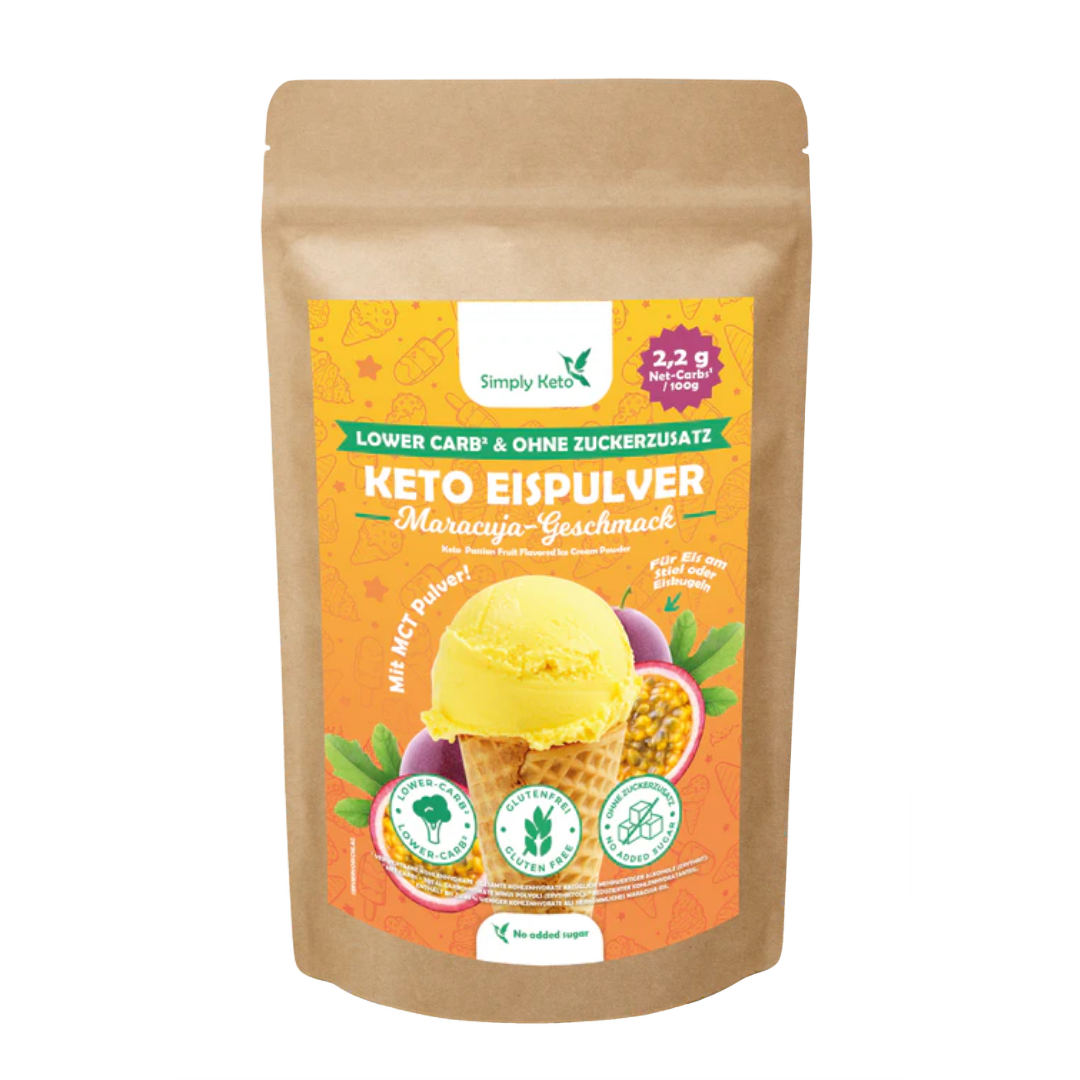 Lower-Carb* & Keto Eispulver | Maracuja