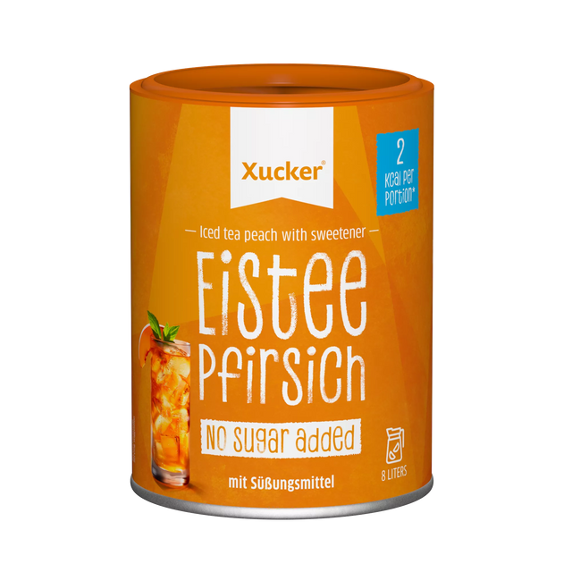 Lower-Carb* Pfirsich Eistee-Pulver