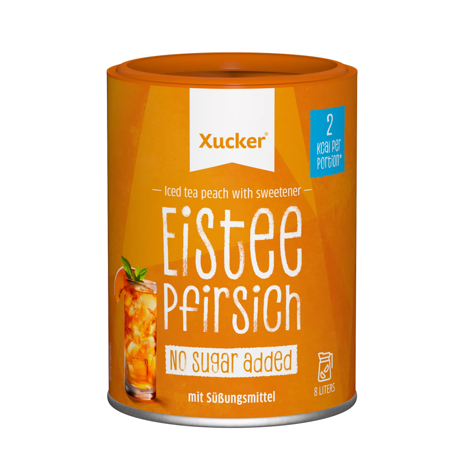 Lower-Carb* Pfirsich Eistee-Pulver