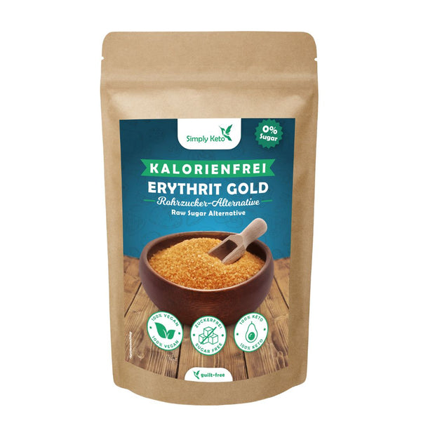 Brauner Rohrzucker Erythritol Bronze Rohrzuckerersatz Erythrit VERSCHIEDENE GRÖßEN (1 Kg