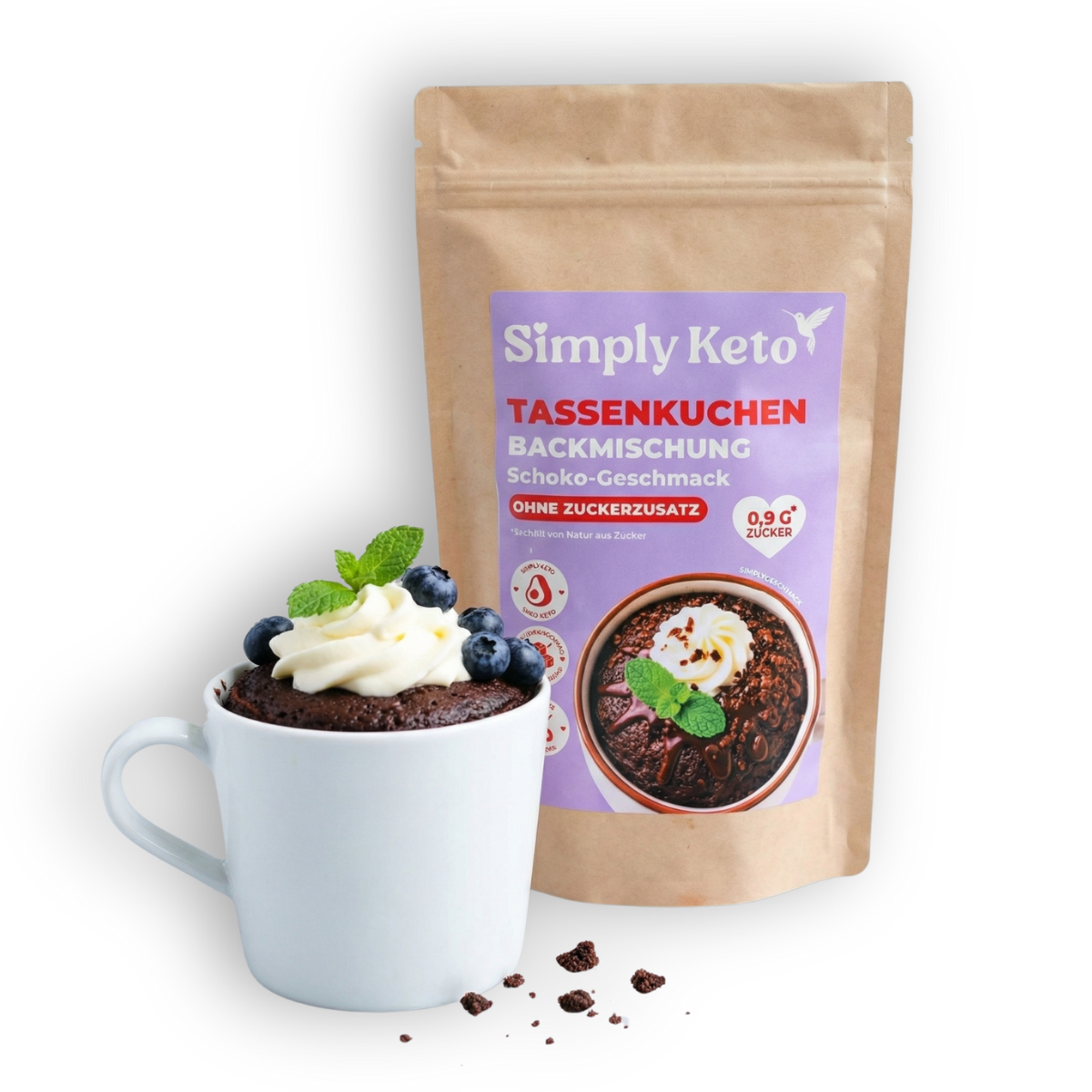 Keto Tassenkuchen Backmischung - Schoko