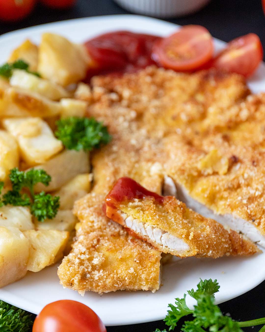 Low-Carb & Keto Paniertes Schnitzel