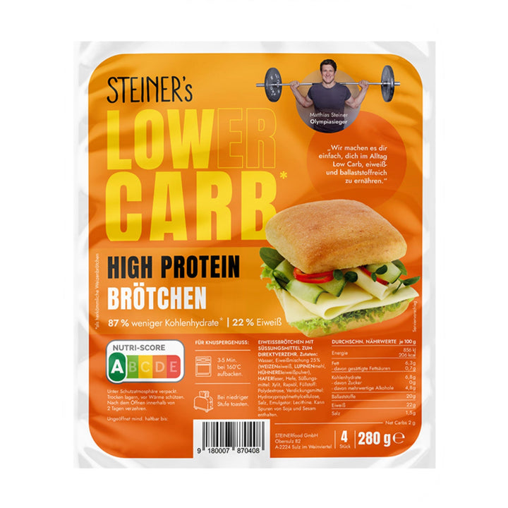 Lower-Carb* High Protein Brötchen