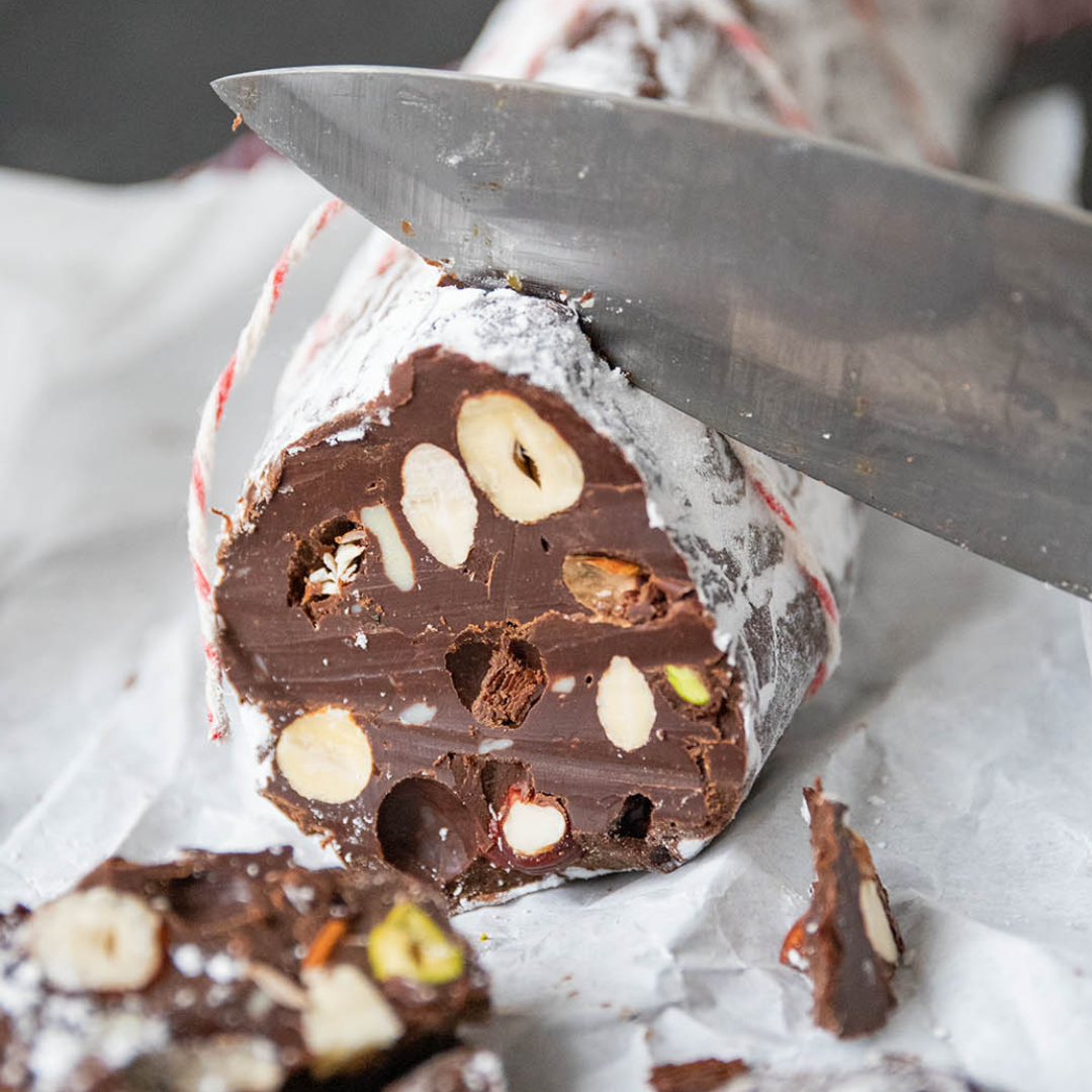 Low-Carb & Keto Schoko-Salami