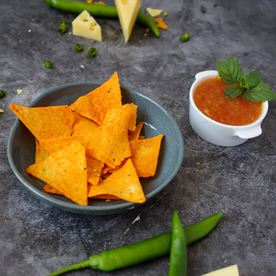 Nacho Cheese Protein Chips Tortilla Style