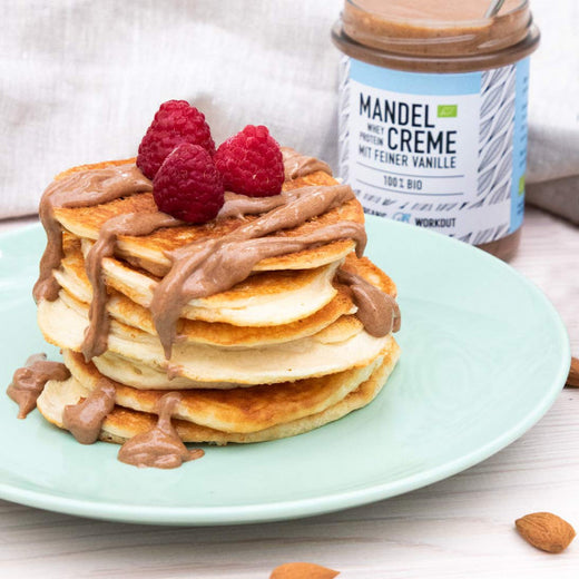 Mandelcreme mit Whey-Proteinpulver | Bio