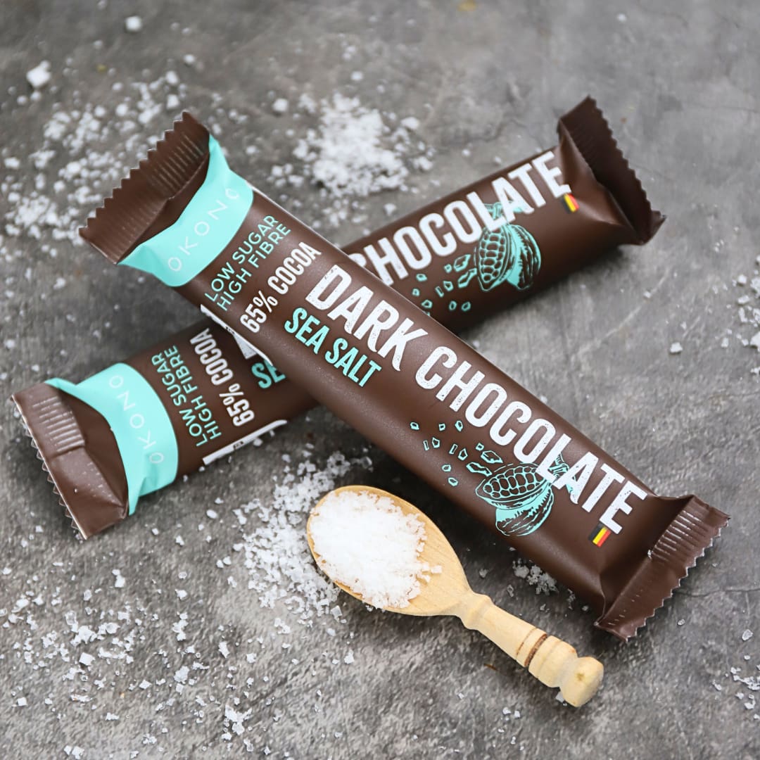 Dark Chocolate Sea Salt Schokoriegel