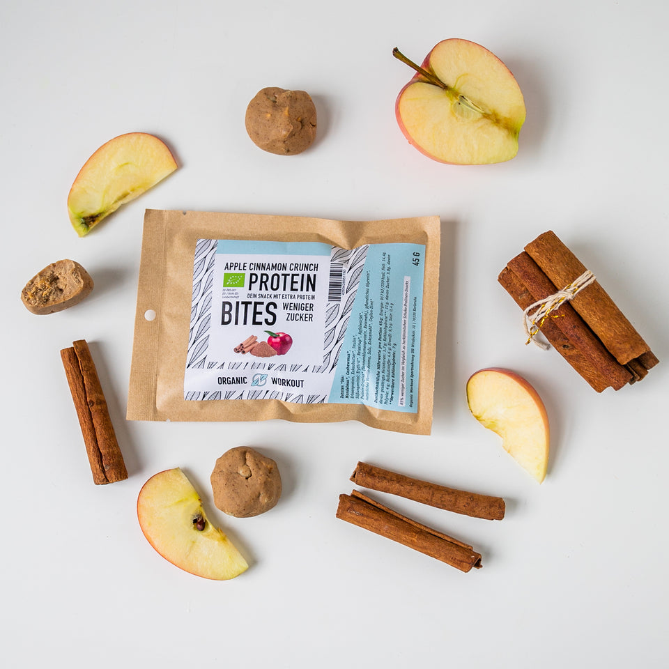 NomNoms Protein Bites | Crunchy Apple Cinnamon | Bio