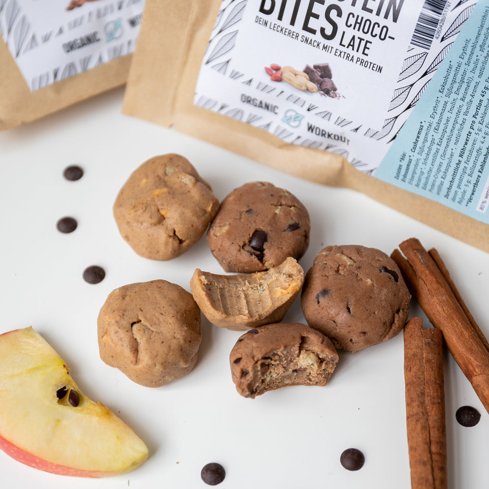 NomNoms Protein Bites | Crunchy Apple Cinnamon | Bio