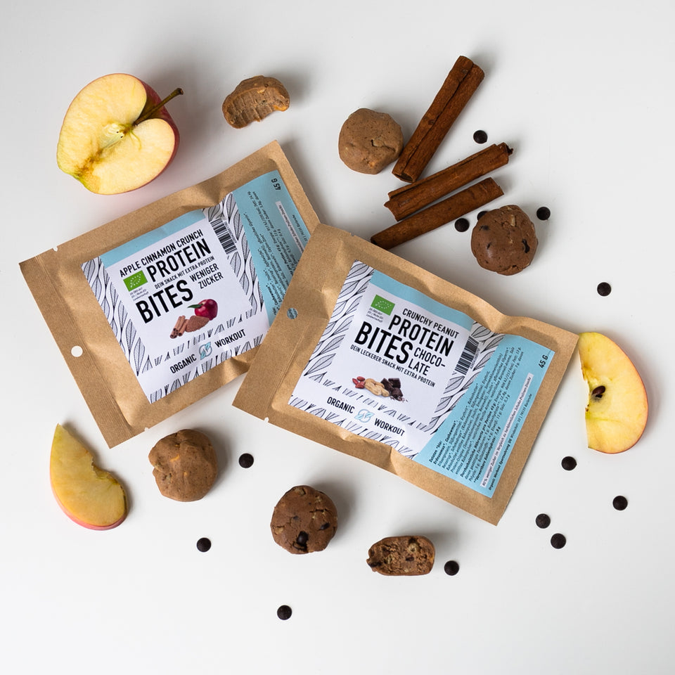 NomNoms Protein Bites | Crunchy Apple Cinnamon | Bio