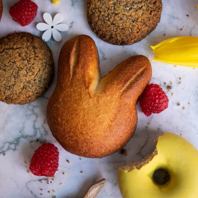 Lower-Carb* Osterhasen Brioche