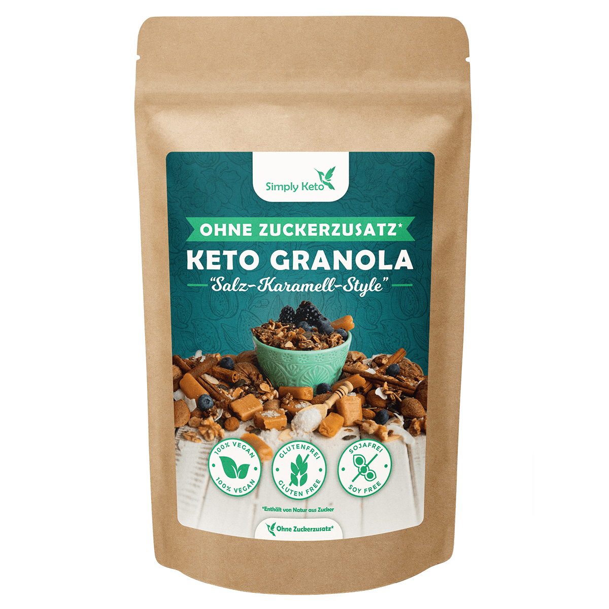 Salz-Karamell Knusper Granola 500 g