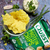 Sour Cream & Onion Protein Chips Original Style  | 8er Maxipack