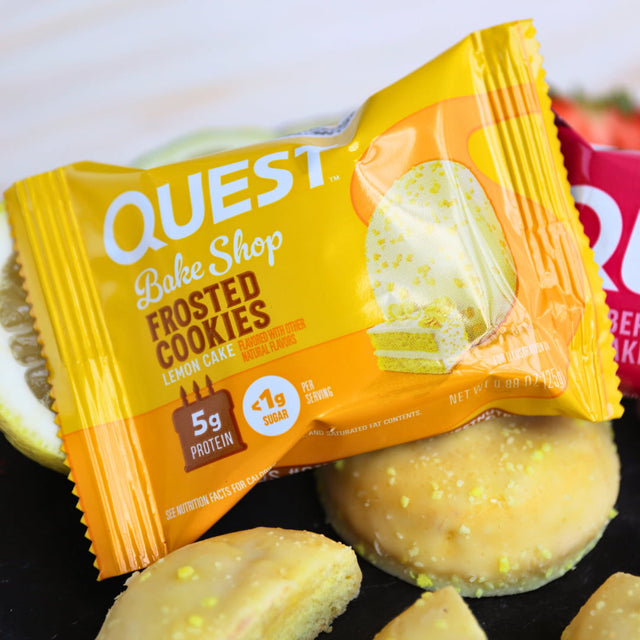 Lemon Cake Frosted Protein Cookies | 8er Pack