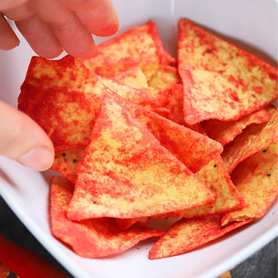 Hot & Spicy Protein Chips Tortilla Style  | 8er Maxipack
