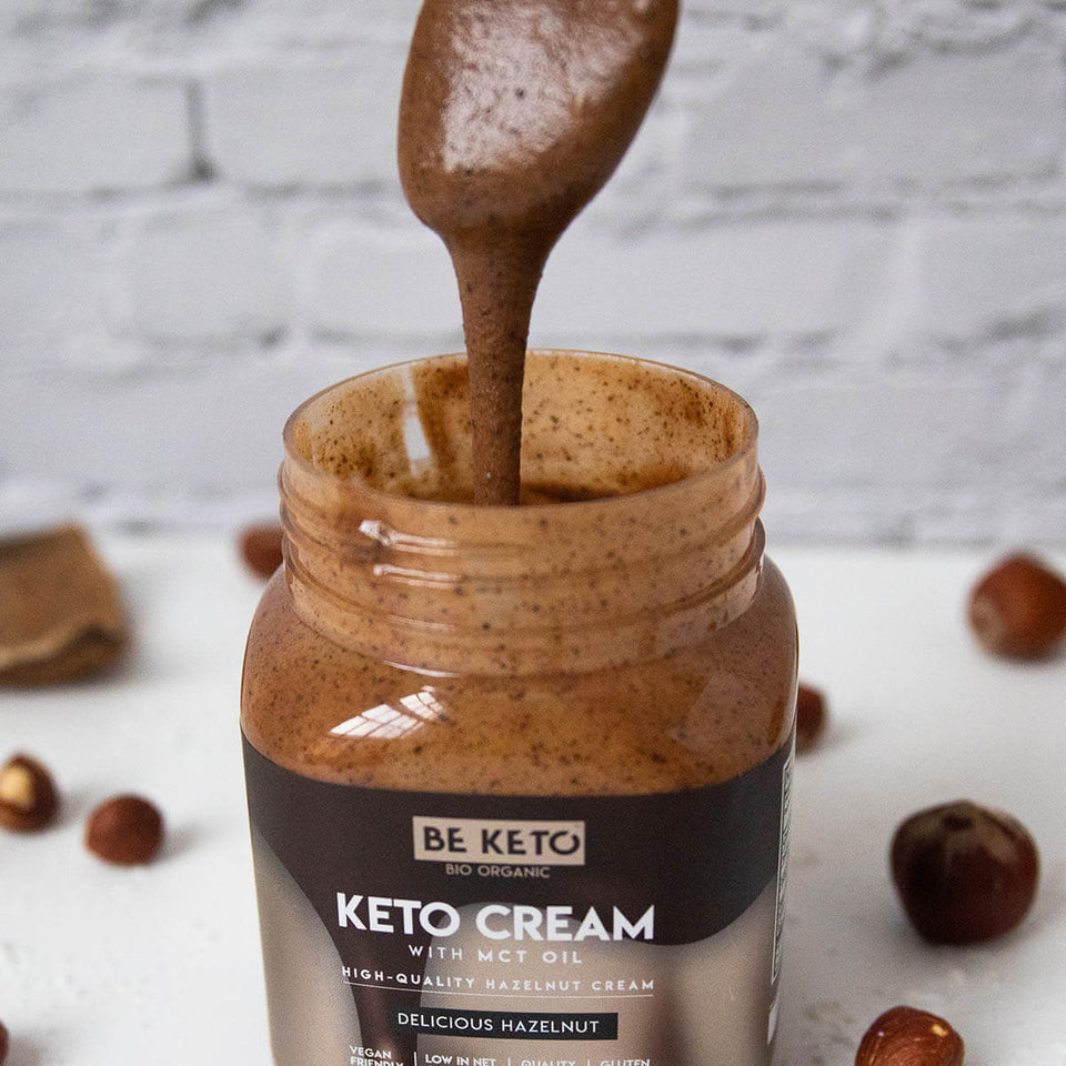 Keto Vegane Haselnuss Creme mit MCT-Öl