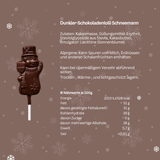 Schneemann-Schokoladenlolli Edelbitter 10 g