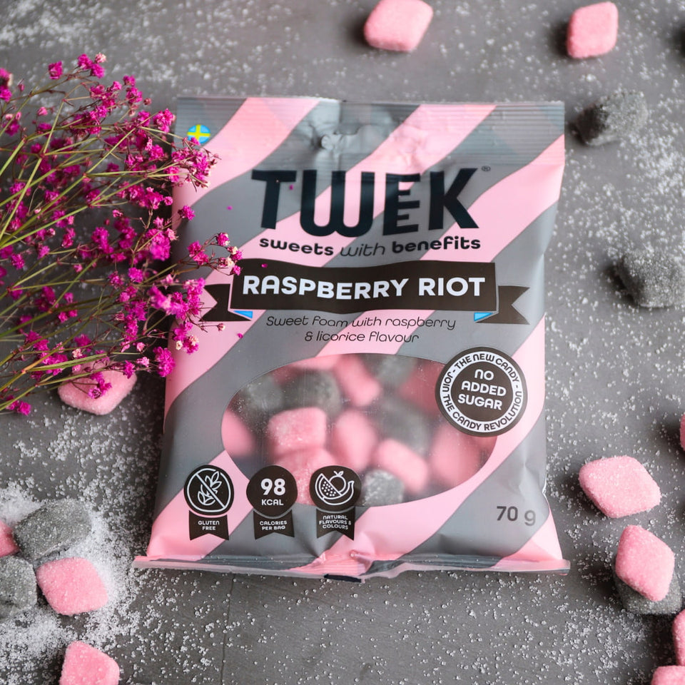 Lower-Carb* Schaum-Gummis | RASPBERRY RIOT