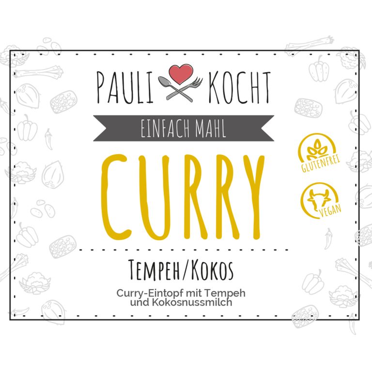 EINFACH MAHL im Glas | Veganes Curry Tempeh/Kokos