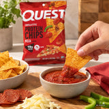 Pizza Protein Chips Tortilla Style  | 8er Maxipack