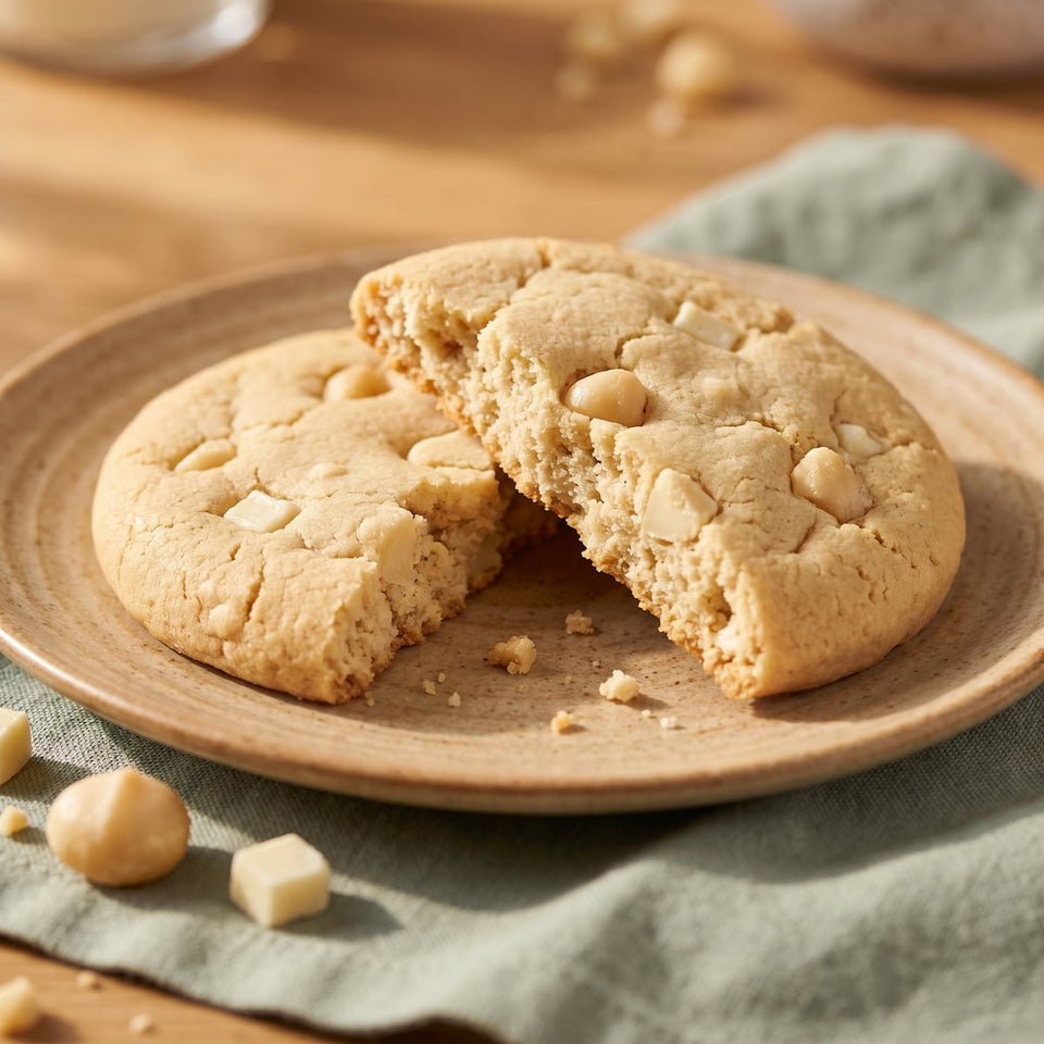 Macadamia White Cocolate Protein Cookie | Maxipack mit 12 Stück