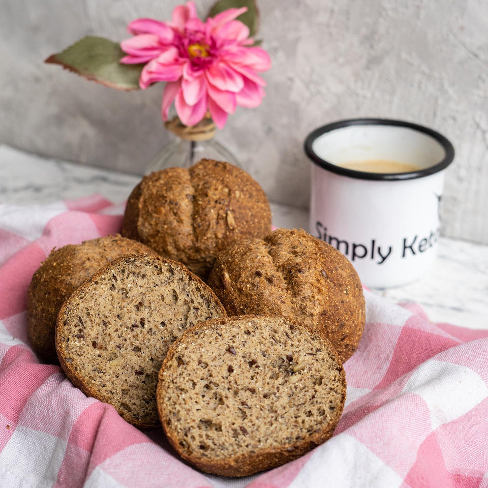 Kokos-Leinsamen Brötchen | 4er Pack