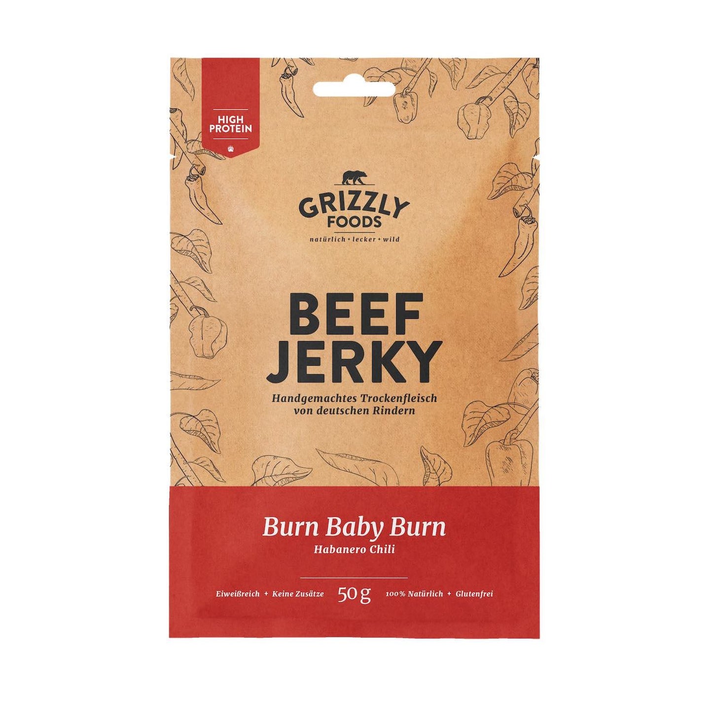 Beef Jerky Burn Baby Burn | 50 g