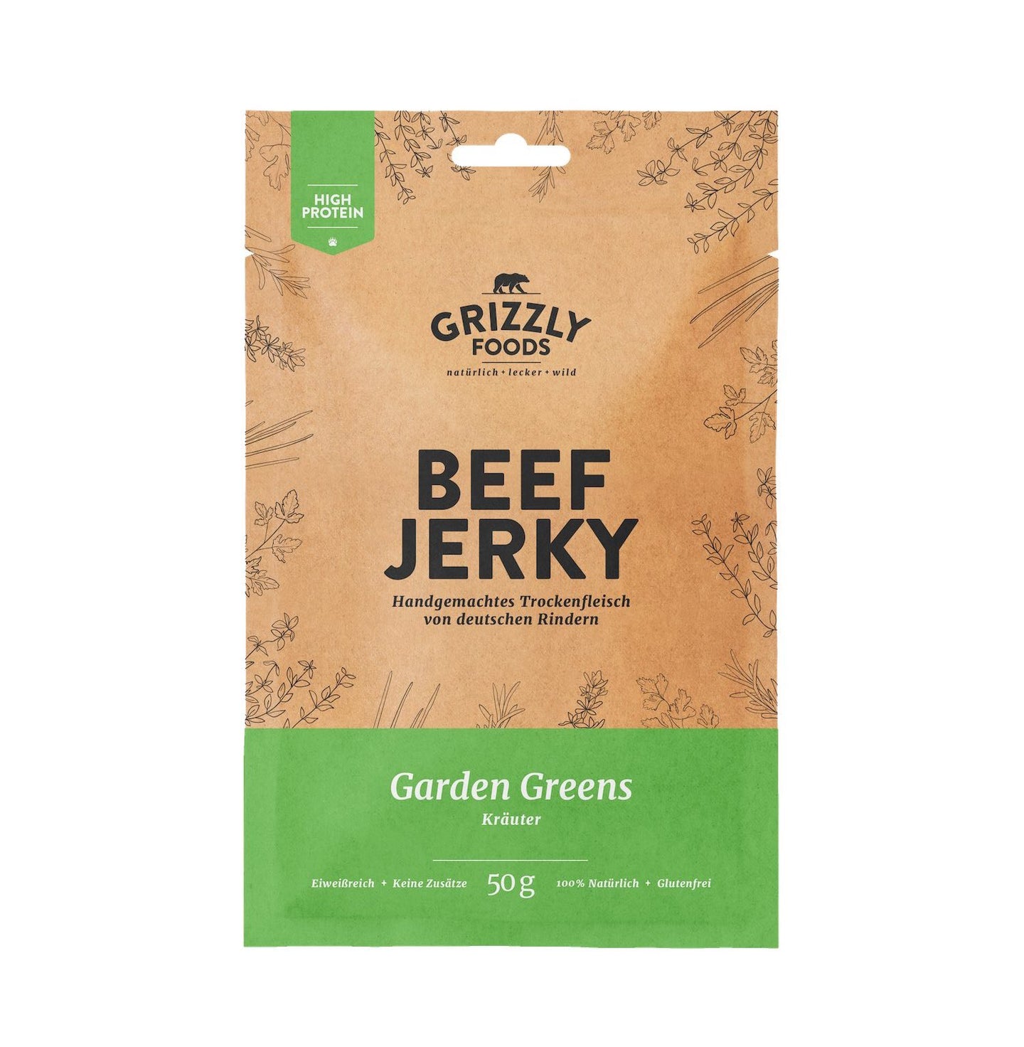 Beef Jerky Garden Greens  | 50 g