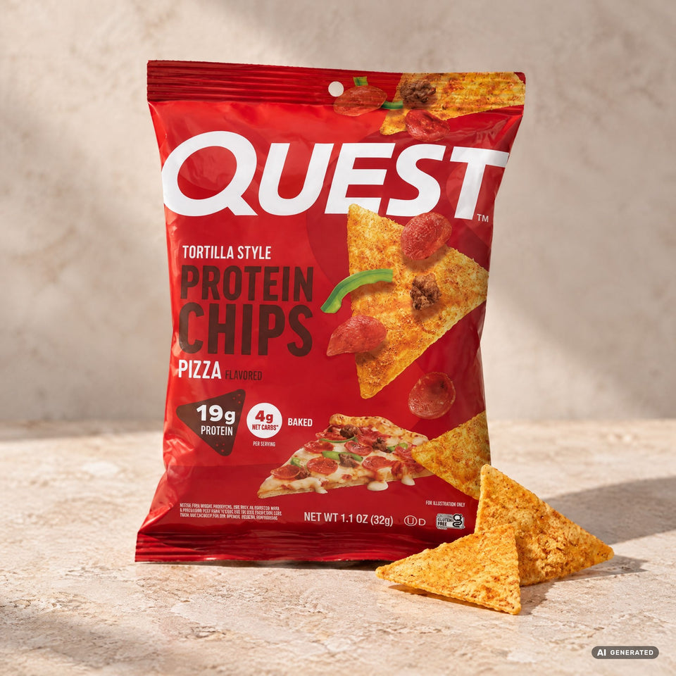 Pizza Protein Chips Tortilla Style  | 8er Maxipack