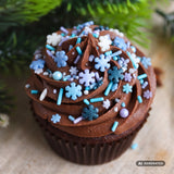 Cupcake mit Streuselmix Frozen Magic