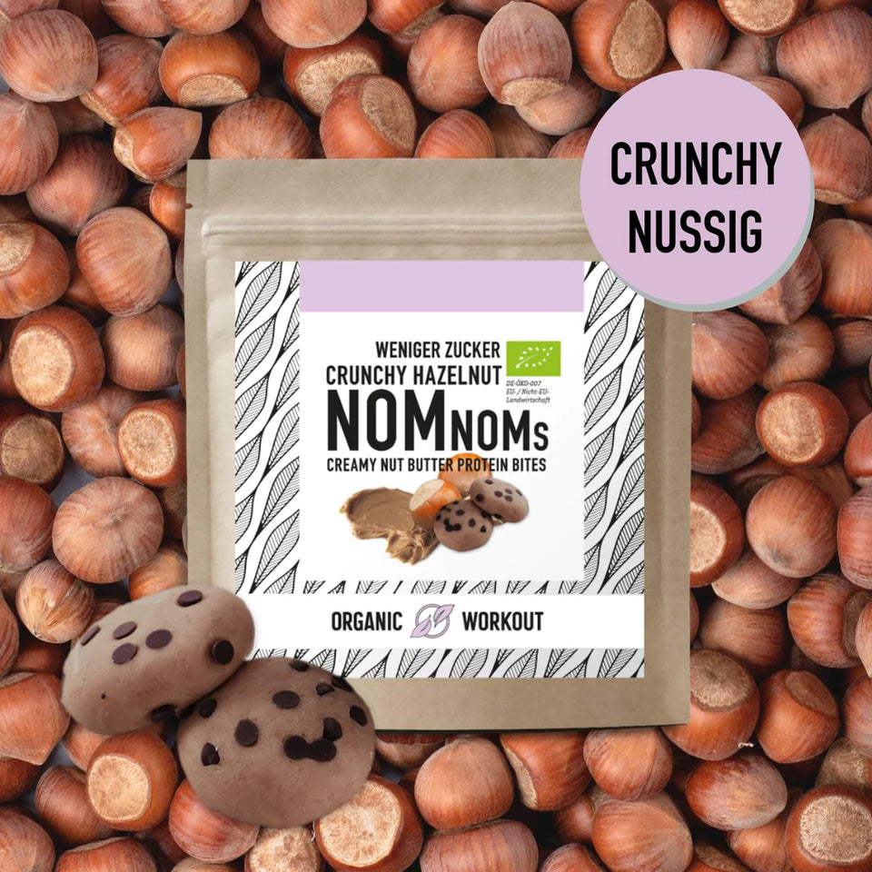 NomNoms Protein Bites | Crunchy Hazelnut | Bio