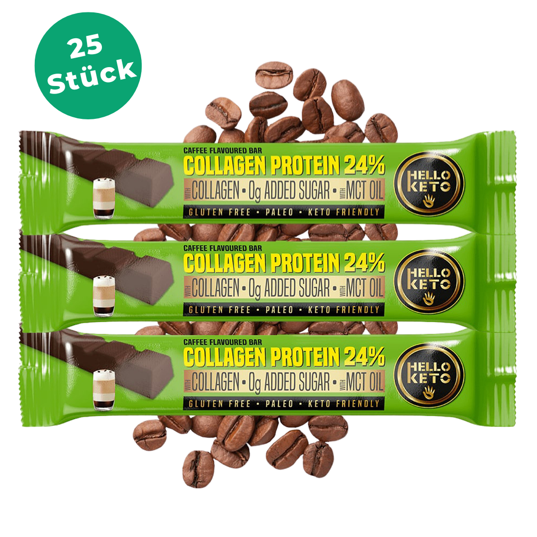 Kollagen Keto Protein Bar | Coffee 25er Maxipack