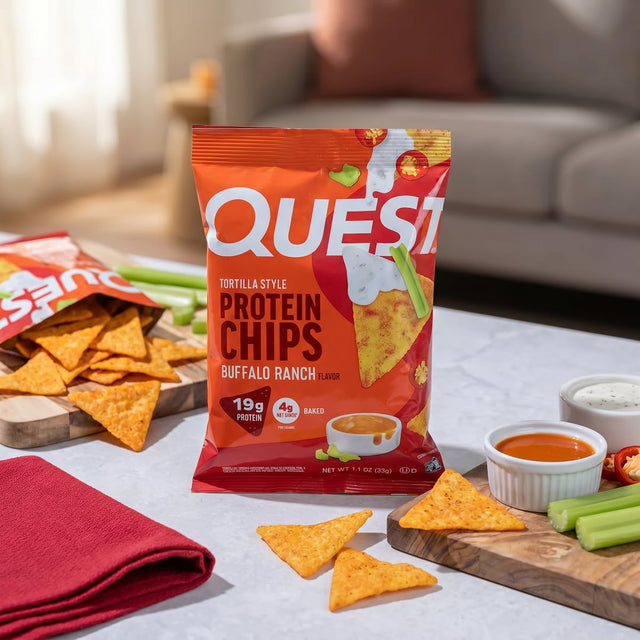 Buffallo Ranch Protein Chips Tortilla Style  | 8er Maxipack