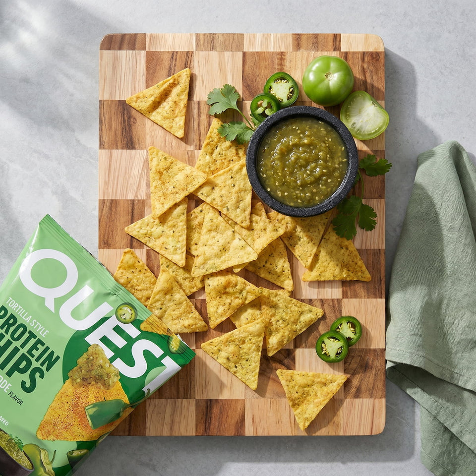 Salsa Verde Protein Chips Tortilla Style
