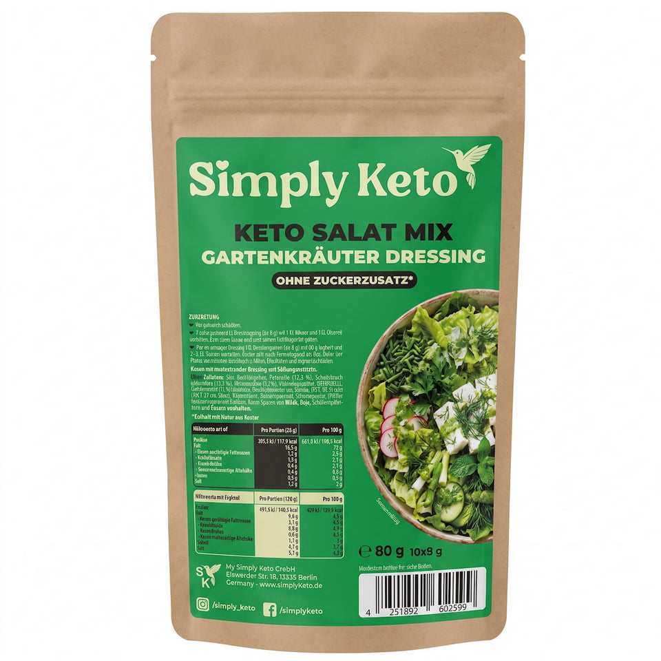 Keto Salatkrönung | Gartenkräuter Dressing
