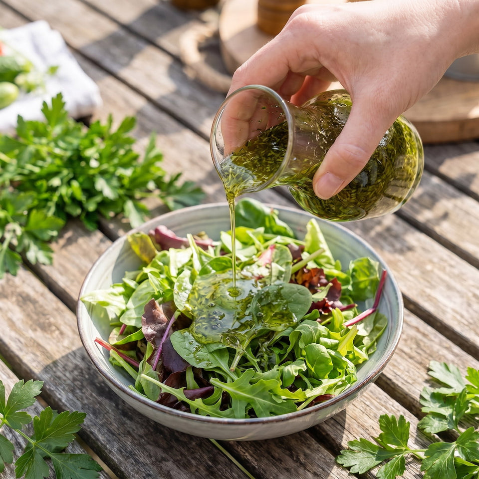 Keto Salatkrönung | Gartenkräuter Dressing