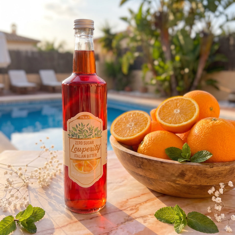 Lowperitif italian Bitter | Alkoholhaltiger Aperitif ohne Zucker