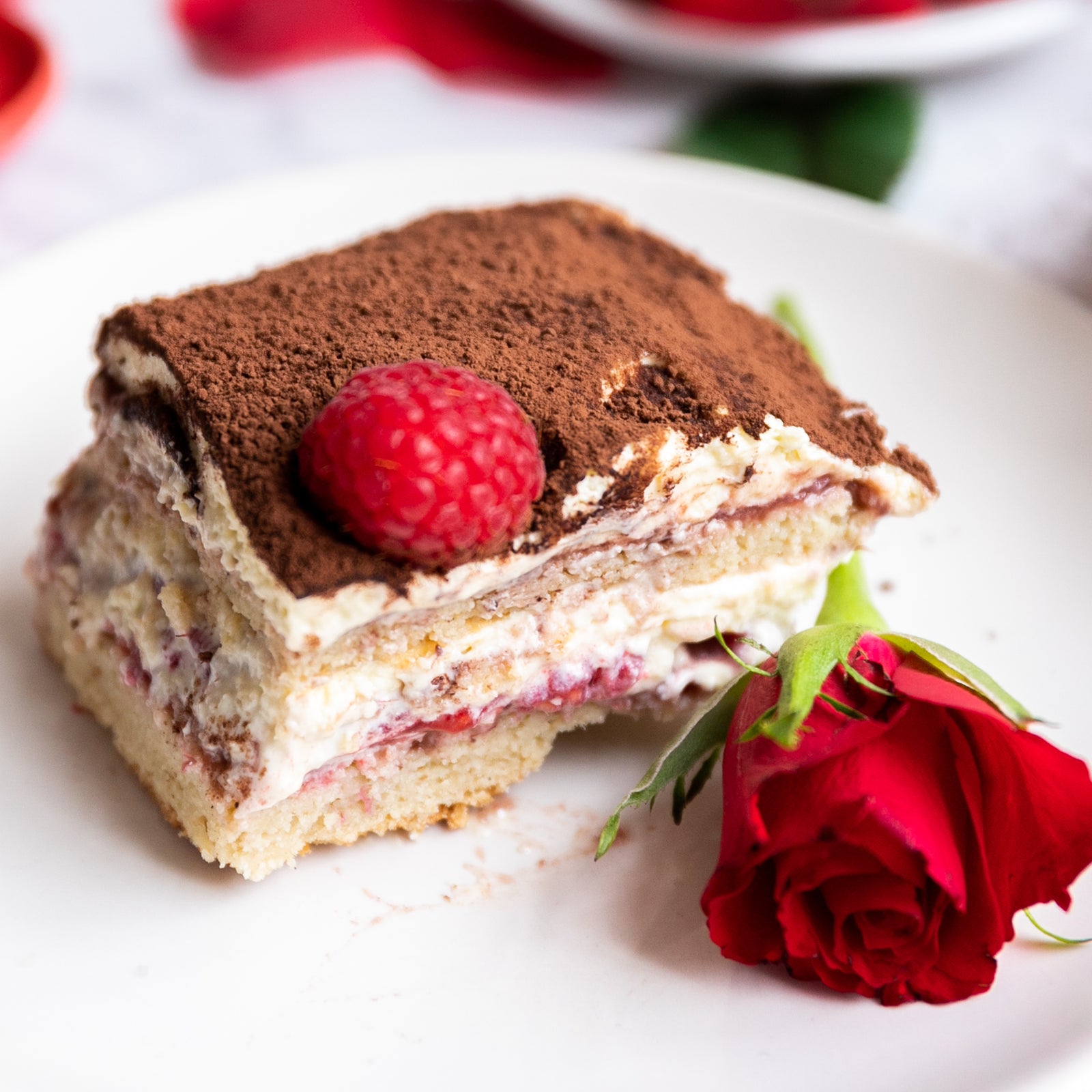 Low-Carb & Keto Himbeer Tiramisu