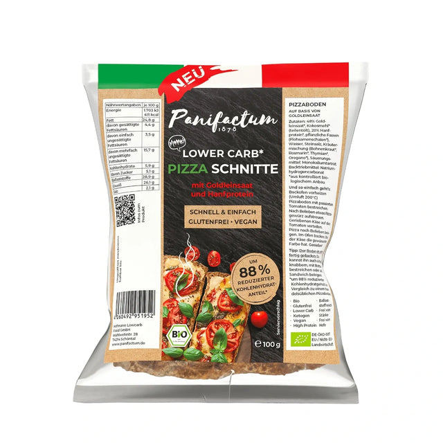 Lower-Carb* Pizza Schnitte | Bio