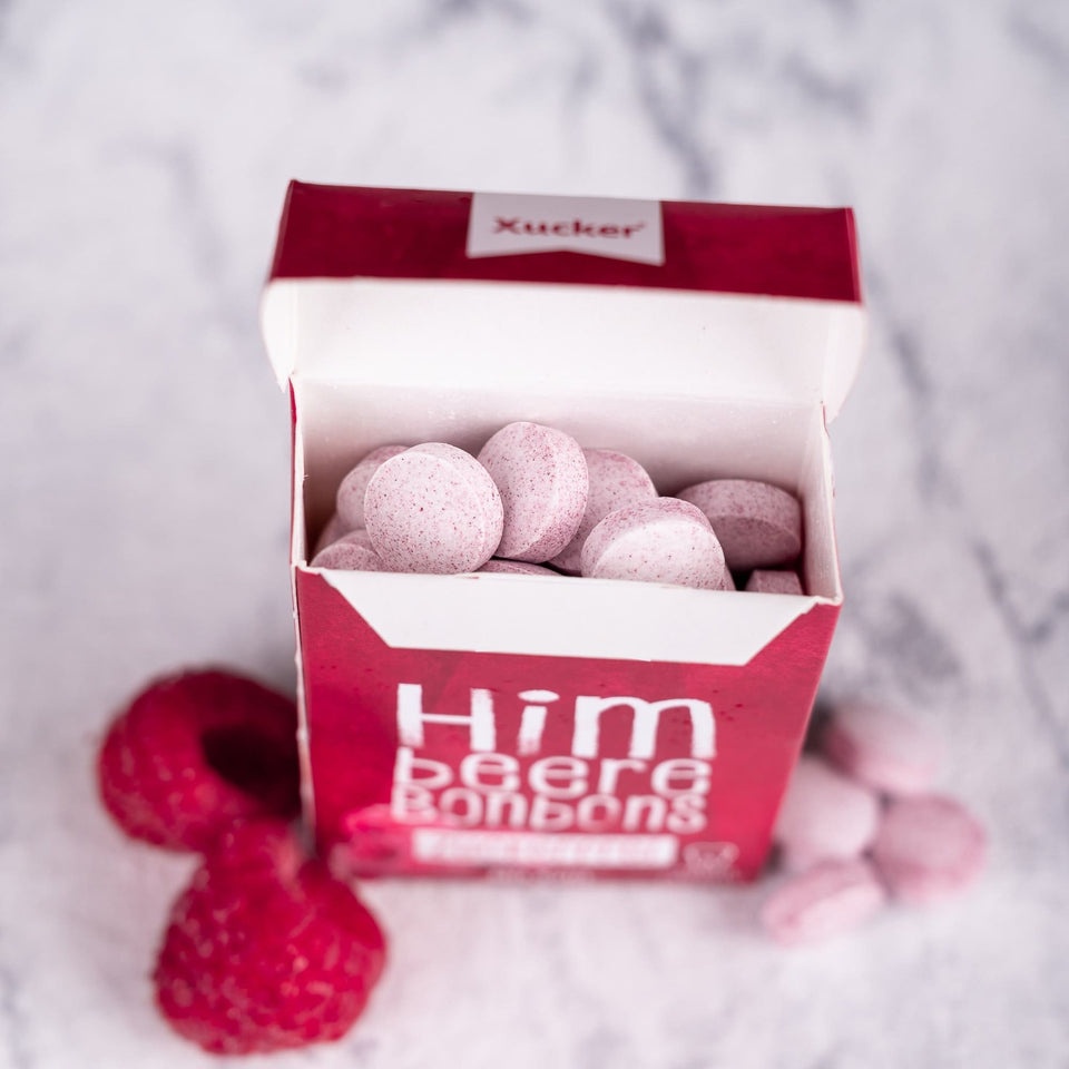 Bonbons mit Xylit | Himbeere