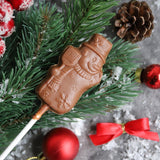 Lower-Carb* Schneemann-Schokoladenlolli | Vollmilch